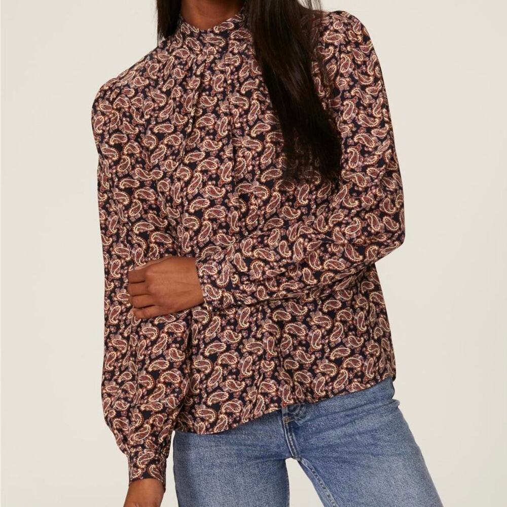 Vanessa bruno paolo paisley top